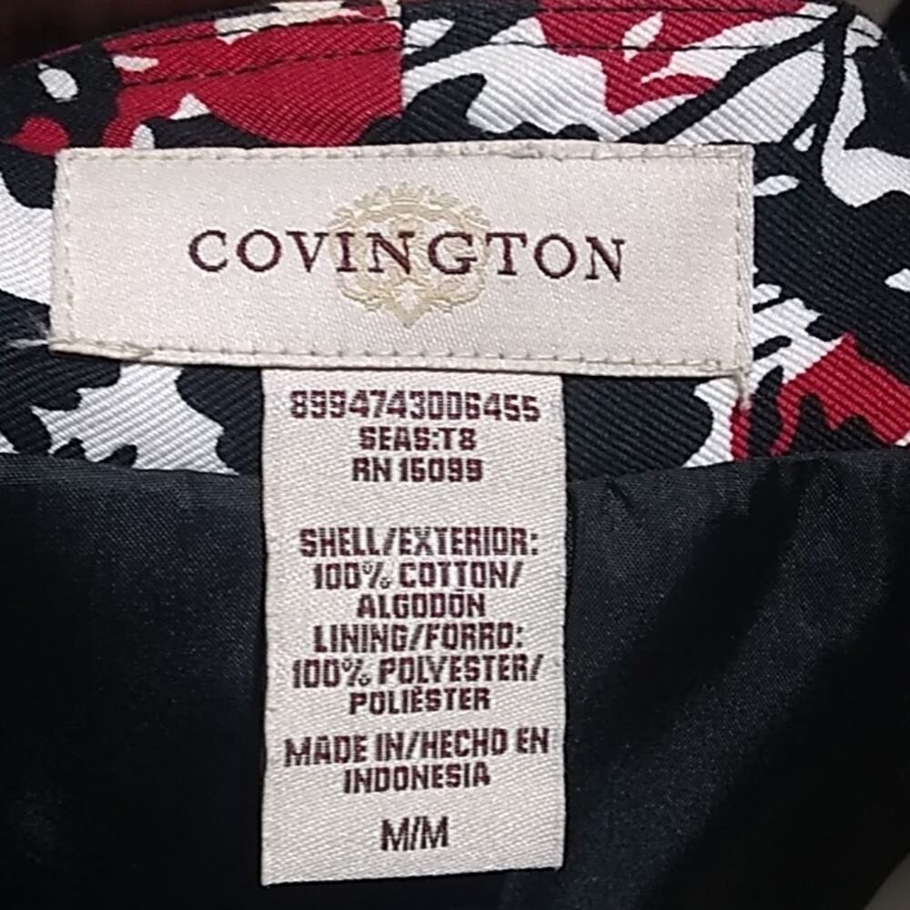 Covington Floral Cropped Jacket Medium - Picture 5 of 6
